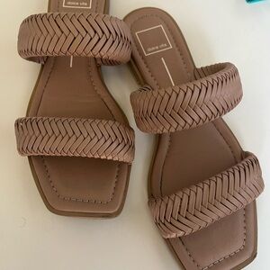 Dolce Vita Stella Braided Brown Sandals, size 8.5